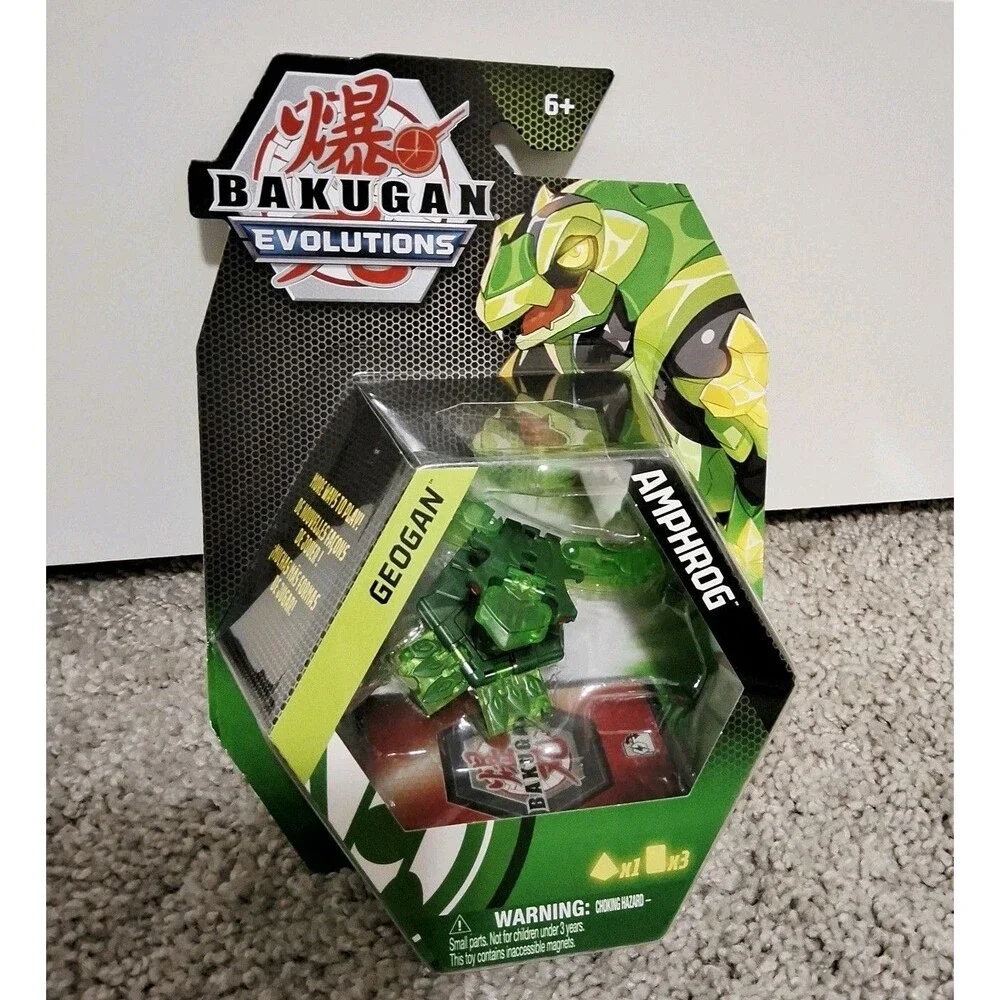 Bakugan Evolutions Geogan Amphrog Action Figure & Collectible Cards Spin Master